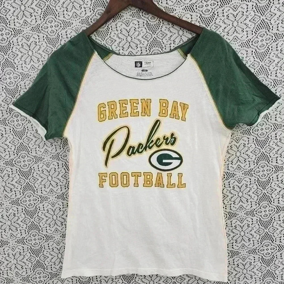 NFL Green Bay Packers Scoop neck short sleeve women's shirt L - Picture 1 of 7